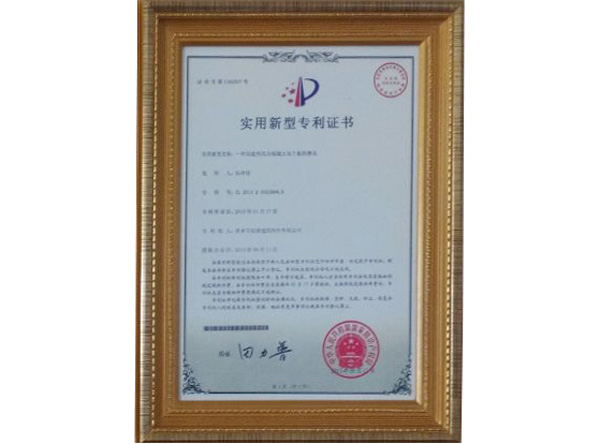 實(shí)用新型專 利證書